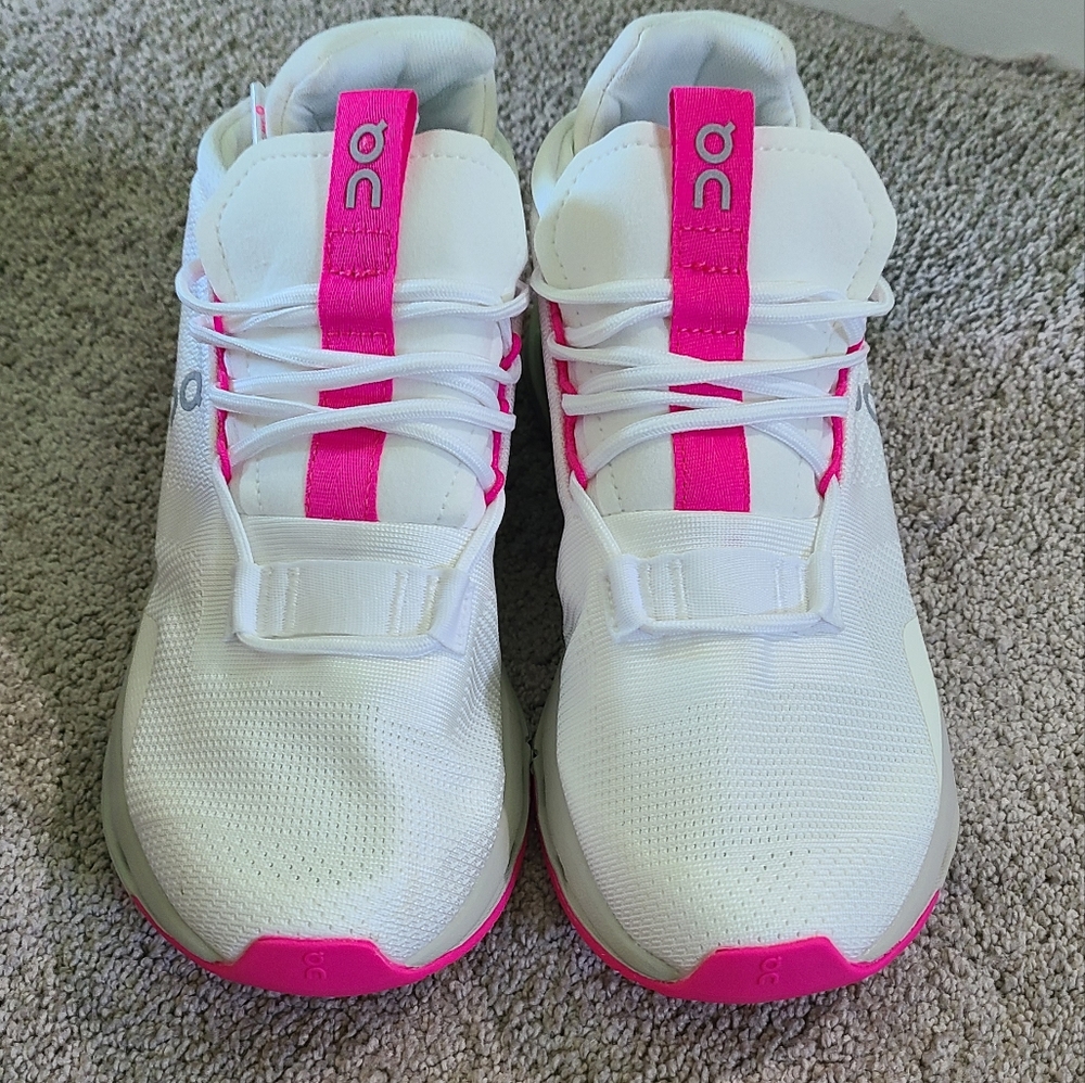 On Running Shoes On Cloud Cloudnova "Barbie Women" Pink Shoes White/Carnation